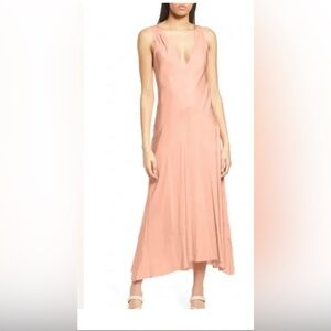 FRAME Savannah Sleeveless Maxi Midi Long Dress Pink Clay Women’s Size XS NWT